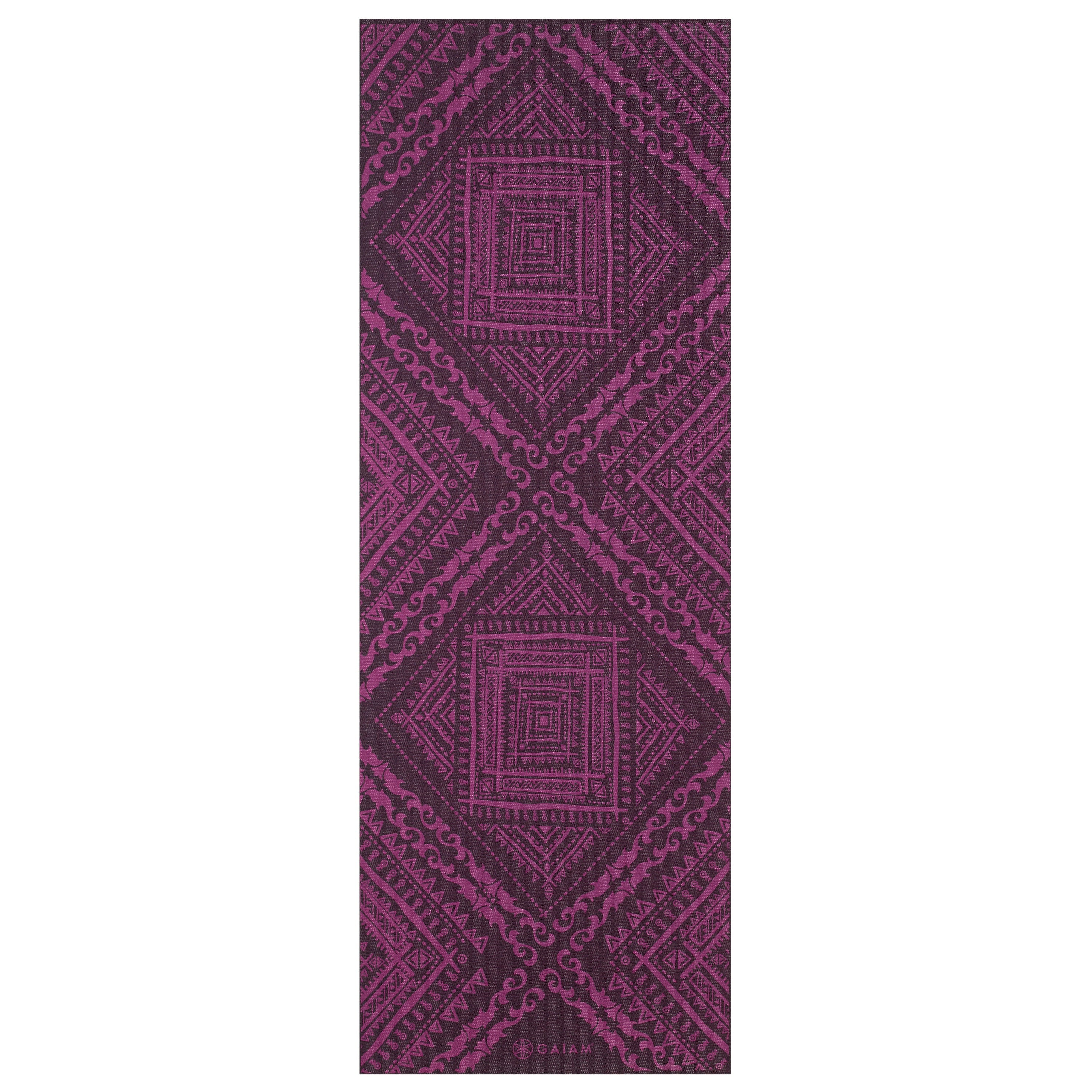 Gaiam Reversible Inner Peace Yoga Mat (6mm) Reverse flat