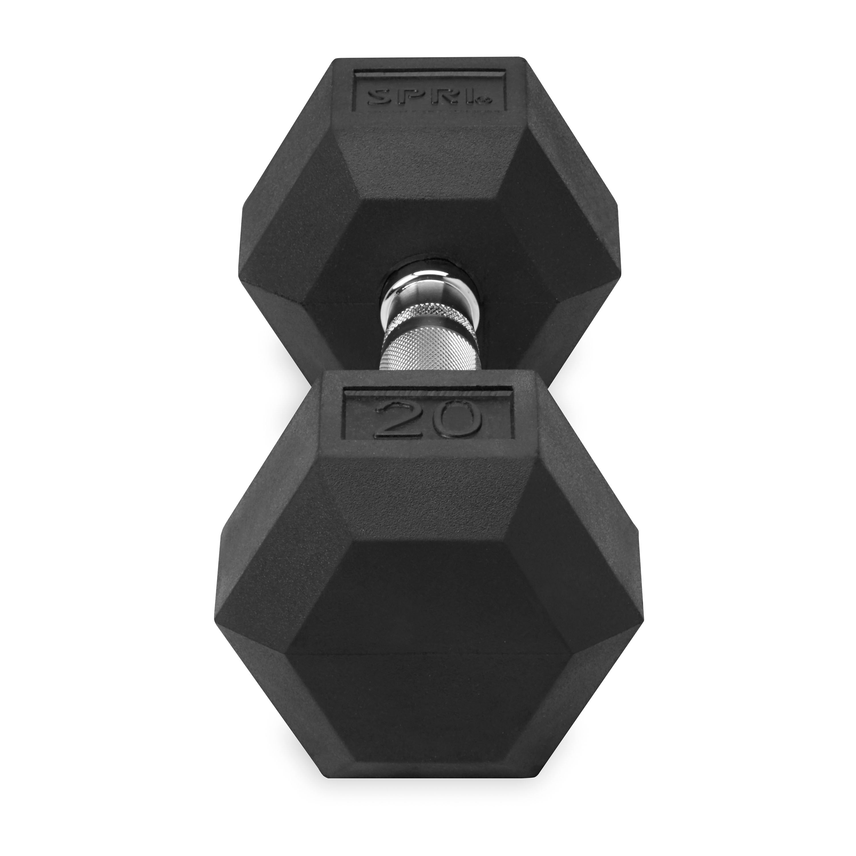 6-sided hex weights 20lbs side view